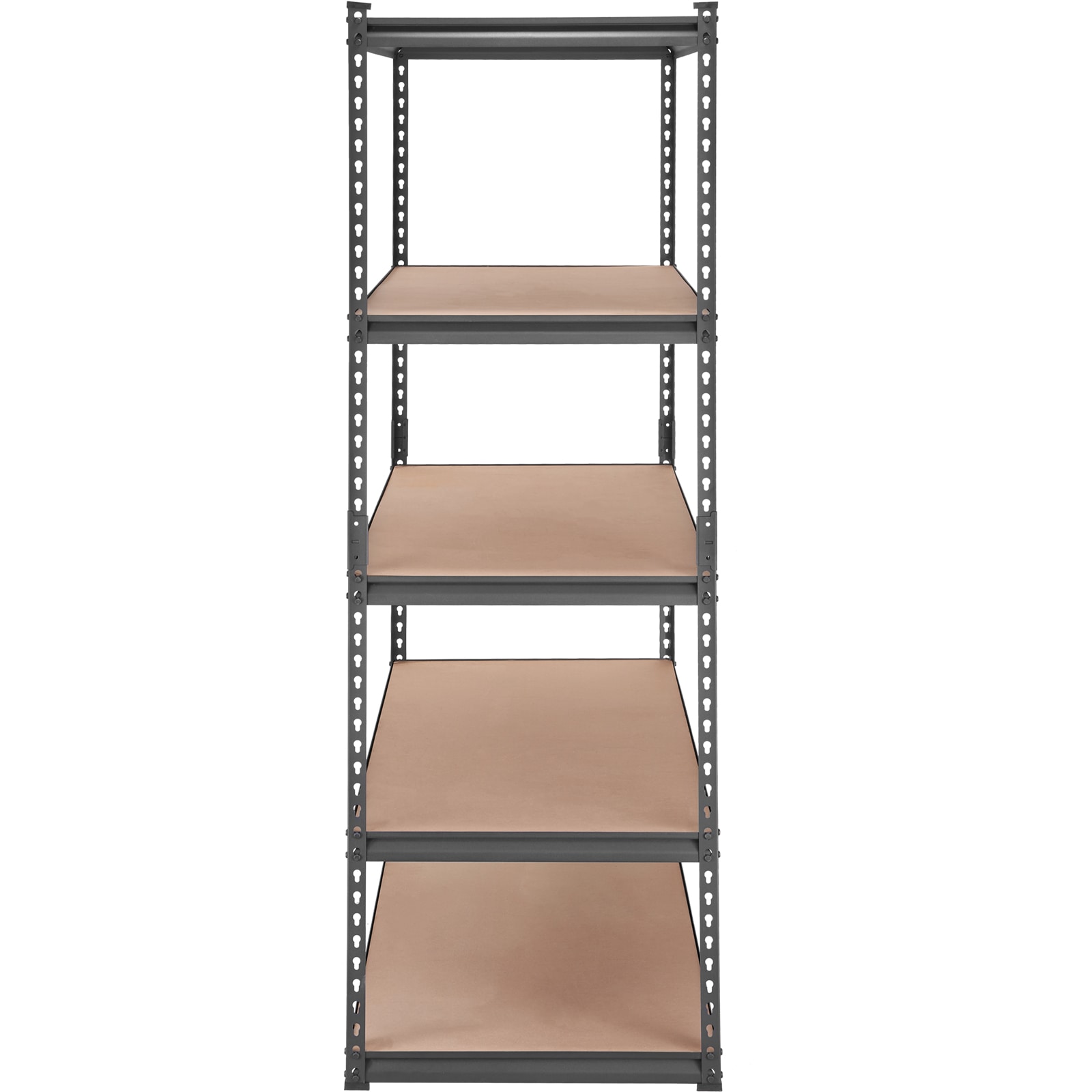 Heavy Duty Metal Storage Shelving Unit 5 Tier Adjustable Rack Black_voghion.com